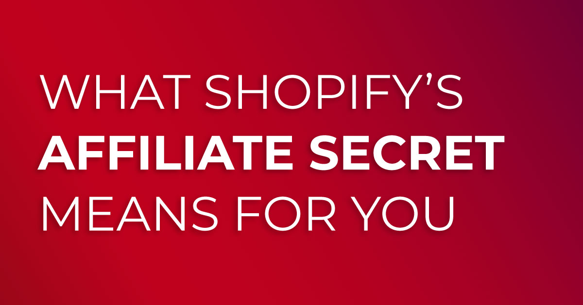 shopify affiliate marketing