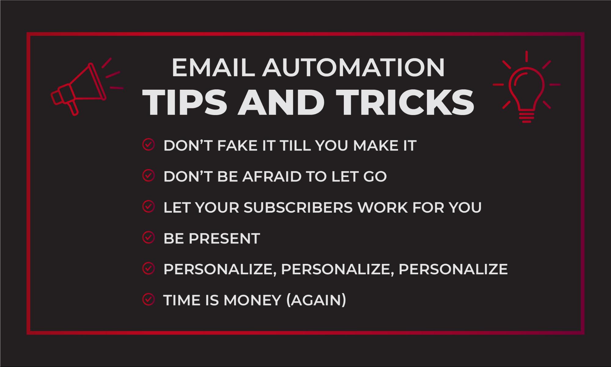 EMAIL AUTOMATION TIPS AND TRICKS